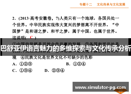 巴舒亚伊语言魅力的多维探索与文化传承分析 巴舒亚伊语言魅力的多维探索与文化传承分析